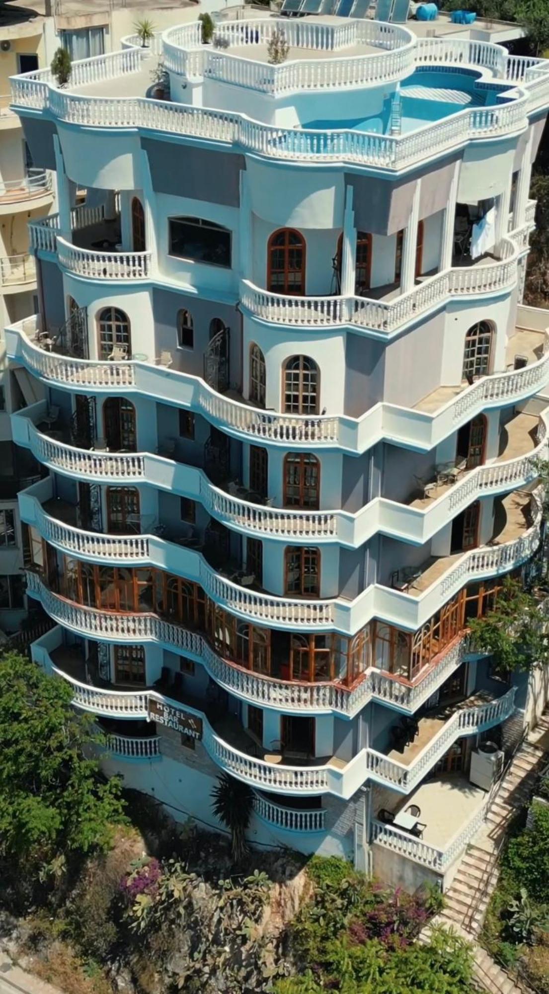 Monte Cristo Hotel With Rooftop Pool Sarande Luaran gambar